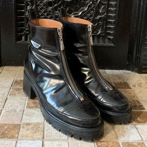 Nicole Saldaña Zip Up Black boots
